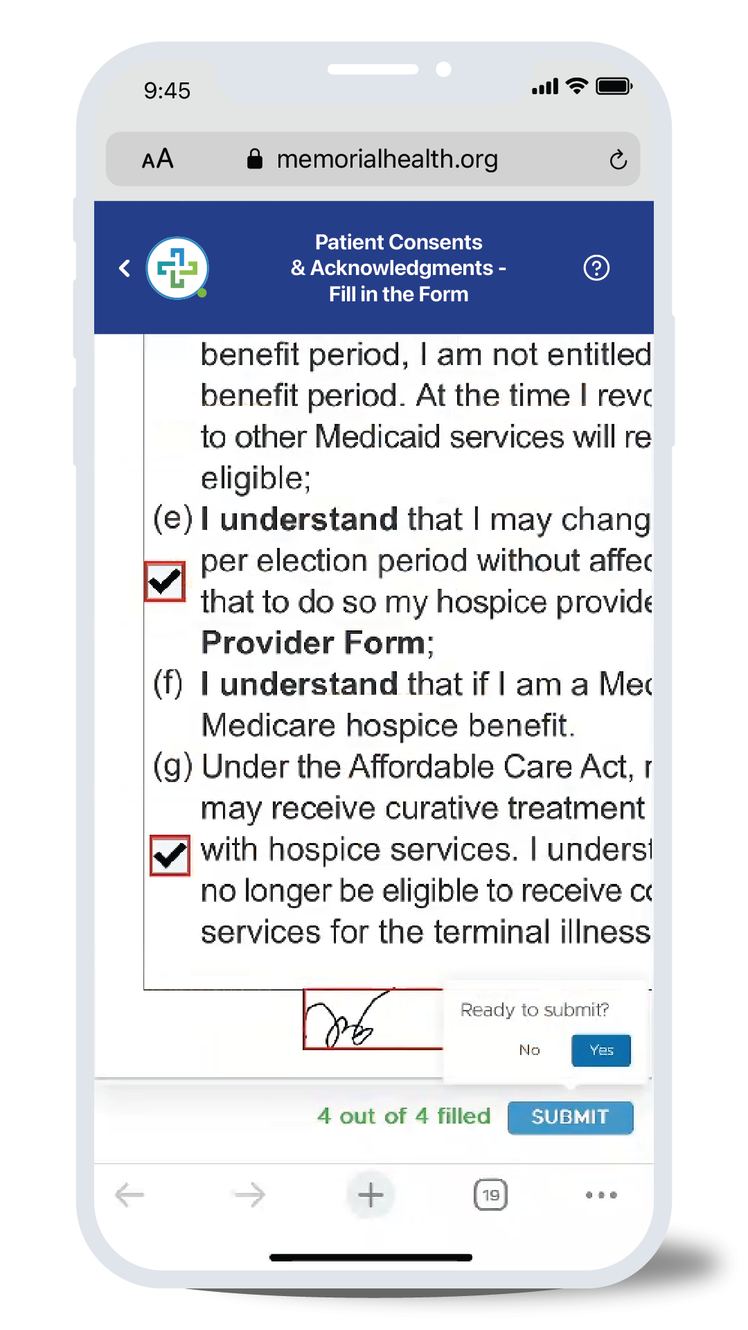 Example of a hipaa-compliant e-signature solution