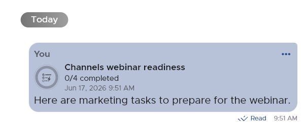 Quick Todo message display in QliqCHAT